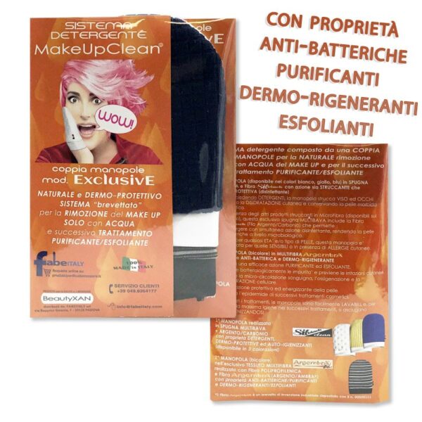 Make-up clean – Manopola multilato per l’idrocosmesi della pelle